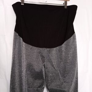 H&M maternity Black and Silver Straight Leg